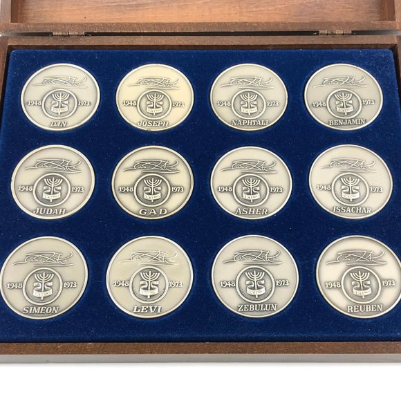 Salvador Dali Art & 1973 "Homage to Israel" 12 - .999 Pure Silver Medallion Set - Picture 5 of 6